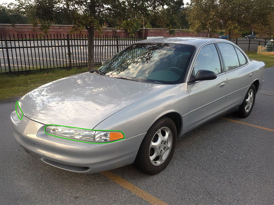 oldsmobile intrigue 1998-2002 Headlight Protection Installation Location