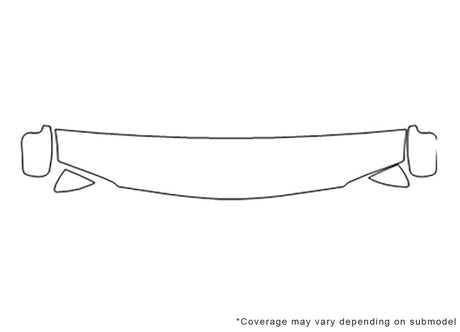 silhouette 3M Clear Bra Hood Precut PPF Diagram
