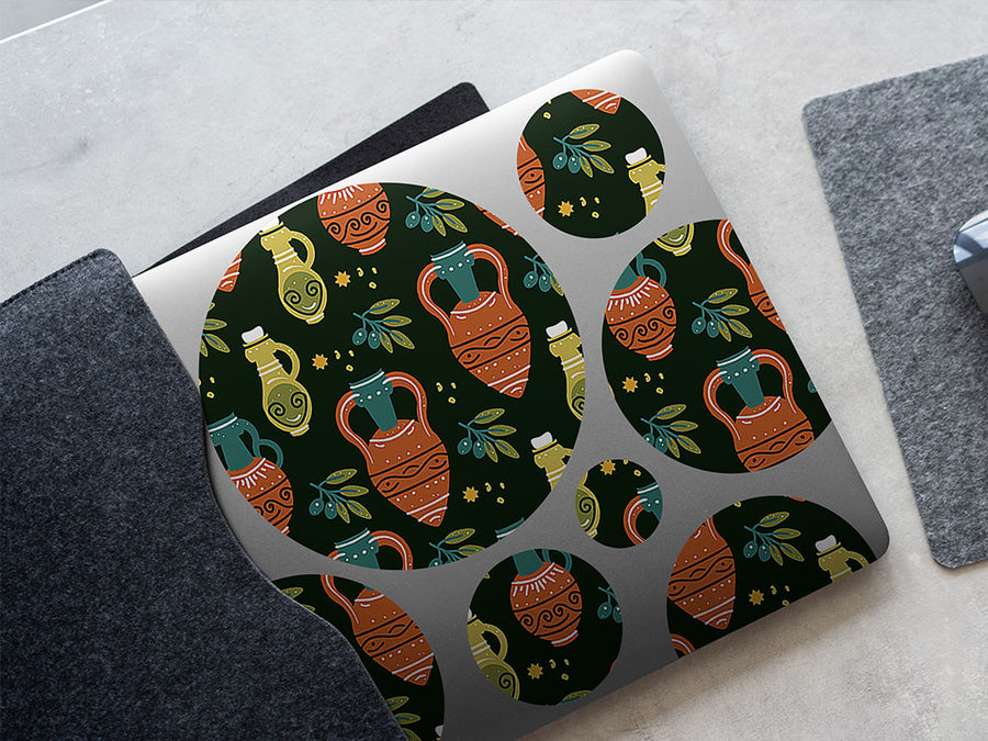 olive amphoras greco roman DIY Laptop Stickers
