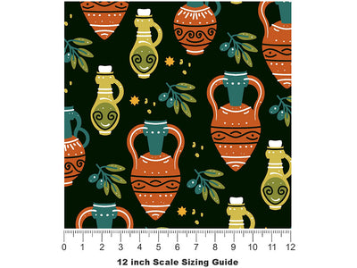 Olive Amphoras Greco Roman Vinyl Film Pattern Size 12 inch Scale~Rwraps Olive Amphoras Greco Roman Sizing Chart~2
