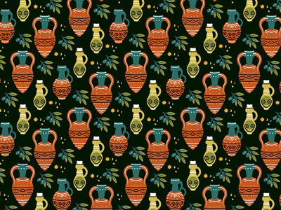 Olive Amphoras Greco Roman Vinyl Wrap Pattern~Rwraps Series 914 Digitally Printed Vinyl Wrap~0