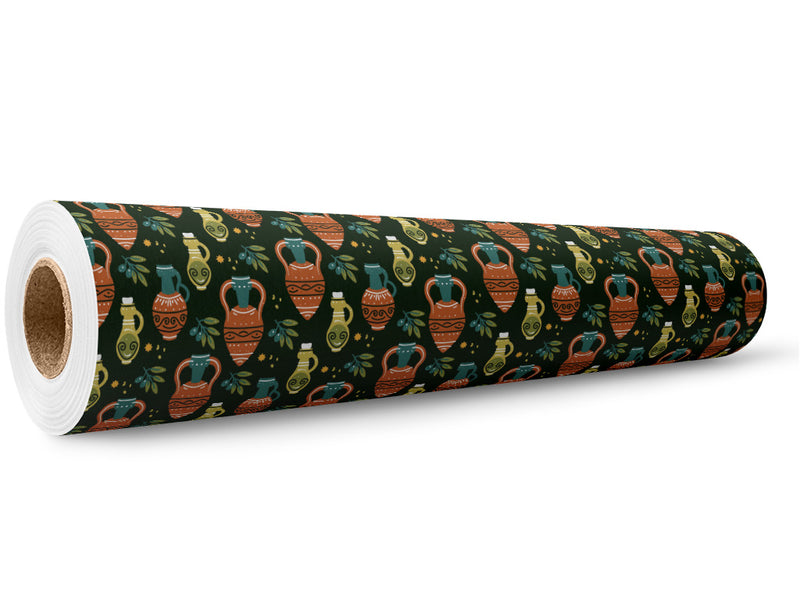 Olive Amphoras Greco Roman Wrap Film Wholesale Roll~Rwraps Series 914 Digitally Printed Vinyl Roll~5