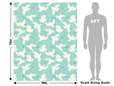 Olive Branches Birds Vehicle Wrap Scale~Rwraps Series 914 Olive Branches Birds Measurements~1
