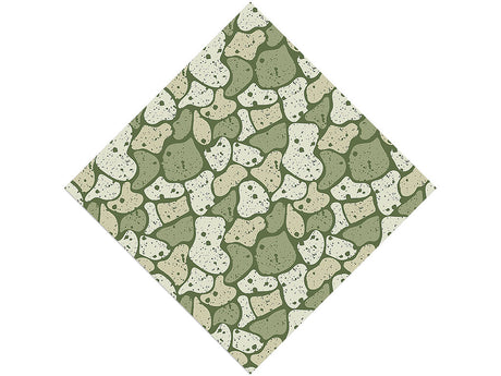 Olive  Cobblestone Vinyl Wrap Pattern