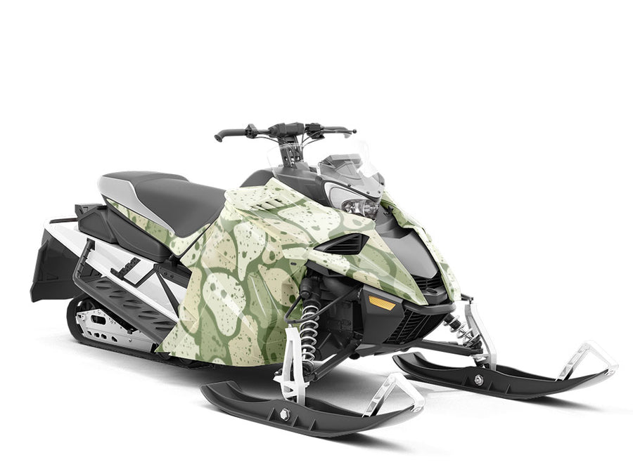 Olive  Cobblestone Custom Wrapped Snowmobile