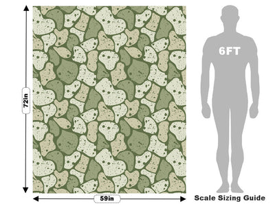 Olive  Cobblestone Vehicle Wrap Scale~Rwraps Series 914 Olive  Cobblestone Measurements~2