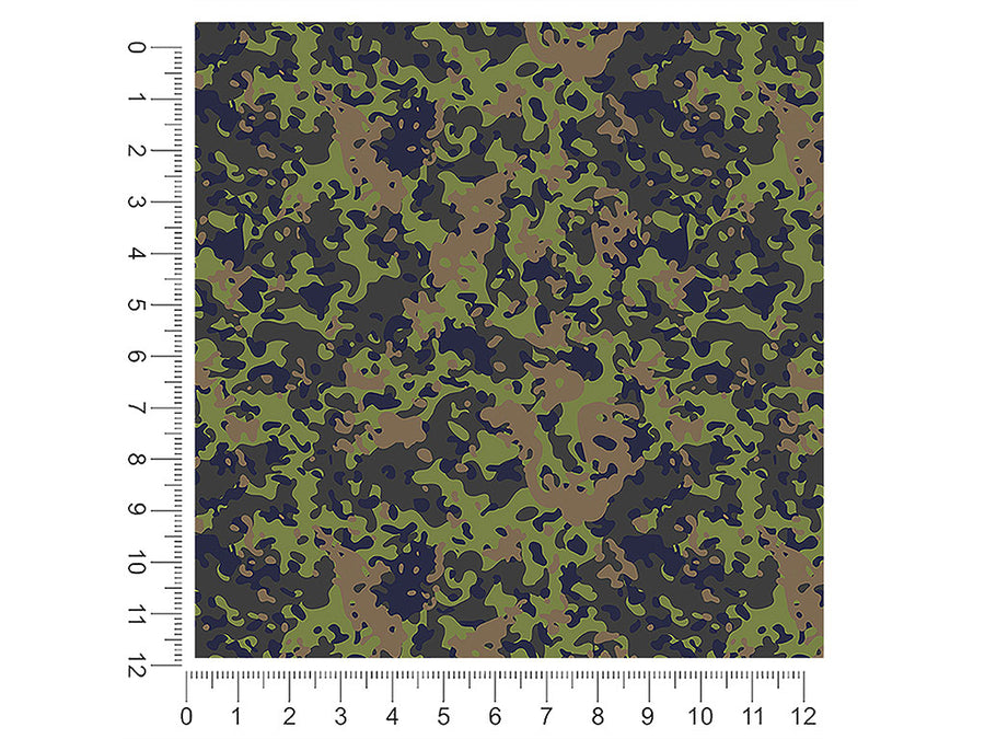olive multicam camouflage 1ft x 1ft Craft Sheets
