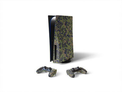 olive multicam camouflage Sony PS5 DIY Skin
