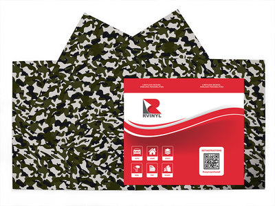 olive skin camouflage Craft Vinyl Sheet Pack
