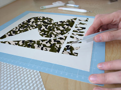 olive skin camouflage Easy Weed Craft Vinyl