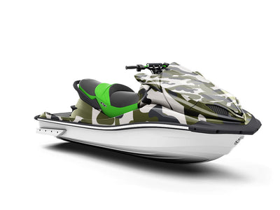 Olive Skin Camouflage Jet Ski Vinyl Customized Wrap