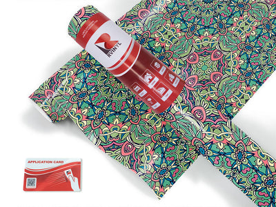 olive wonder mandala Craft Vinyl Roll