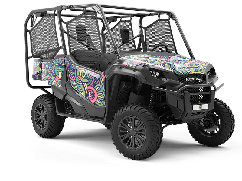 Olive Wonder Mandala Utility Vehicle Vinyl Wrap