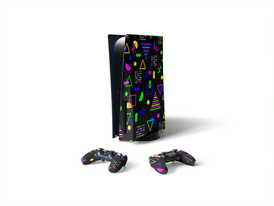olla podrida abstract geometric Sony PS5 DIY Skin