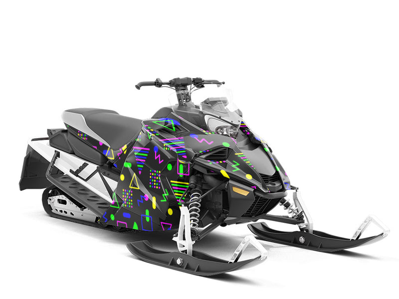 Olla Podrida Abstract Custom Wrapped Snowmobile