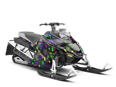 Olla Podrida Abstract Custom Wrapped Snowmobile