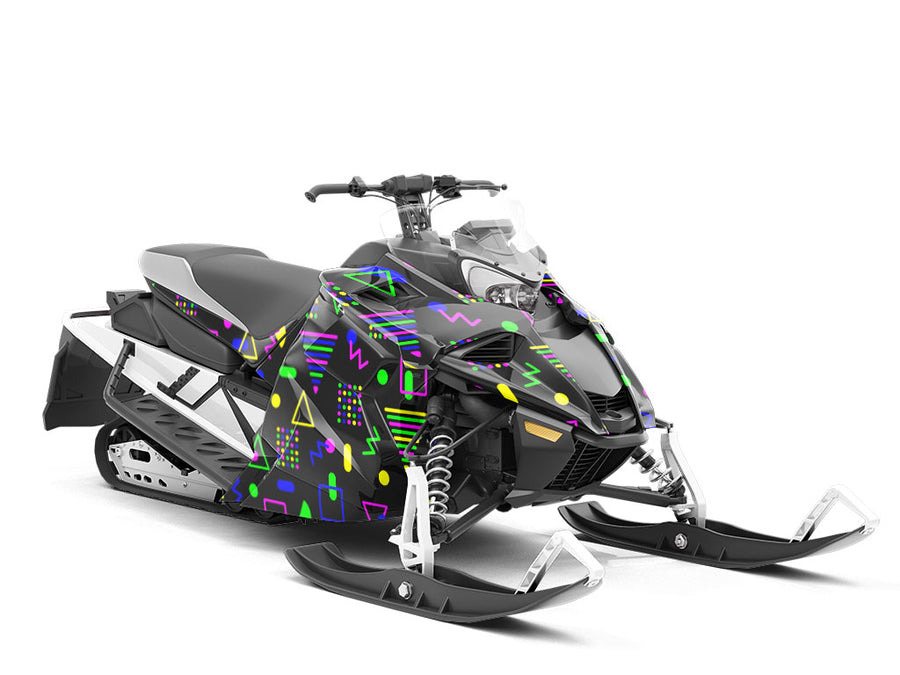 Olla Podrida Abstract Custom Wrapped Snowmobile