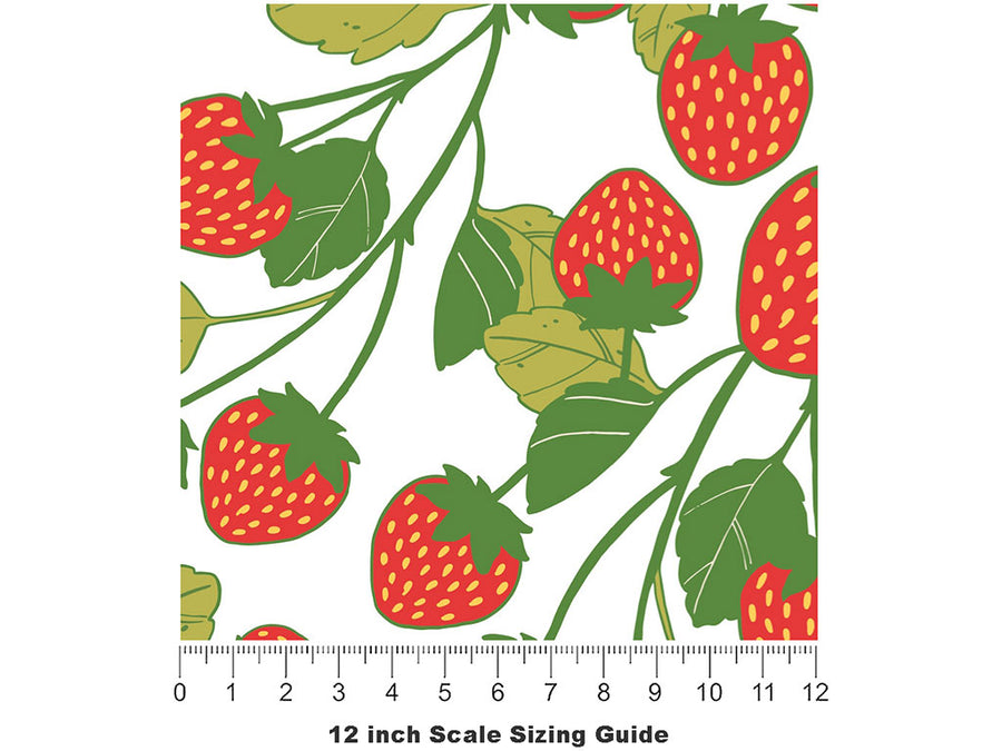 On the Bush Fruit Vinyl Film Pattern Size 12 inch Scale~Rwraps On the Bush Fruit Sizing Chart~2