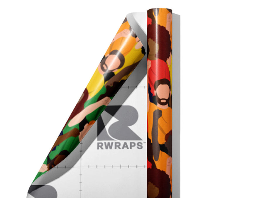 One Voice Americana Wrap Film Sheets~Rwraps Series 914 One Voice Americana Scrolled Sheet~4