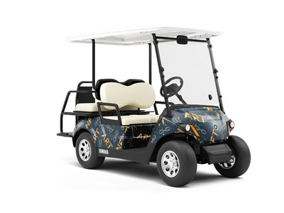 Online Art Technology Wrapped Golf Cart