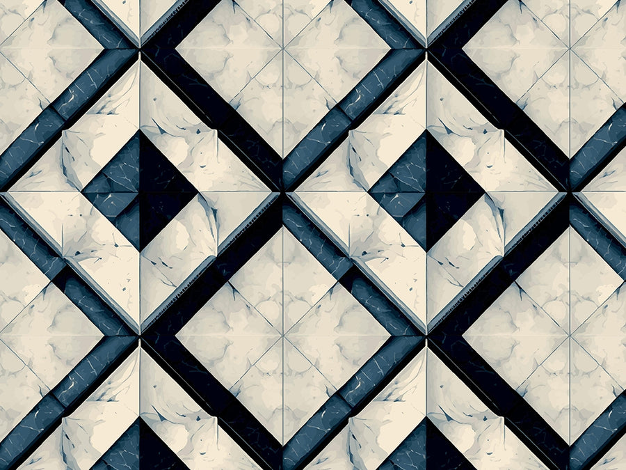 Onyx Diamond Tile Vinyl Wrap Pattern~Rwraps Series 914 Digitally Printed Vinyl Wrap~0