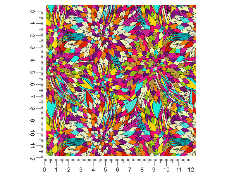 optimistic pessimist floral 1ft x 1ft Craft Sheets