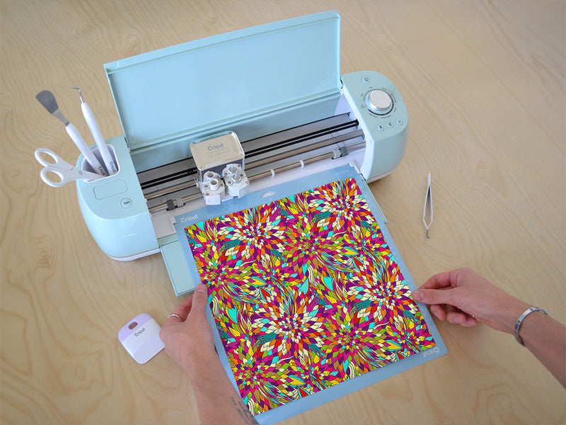 optimistic pessimist floral Cricut Compatible Vinyl