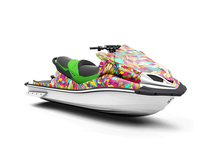 Optimistic Pessimist Floral Jet Ski Vinyl Customized Wrap