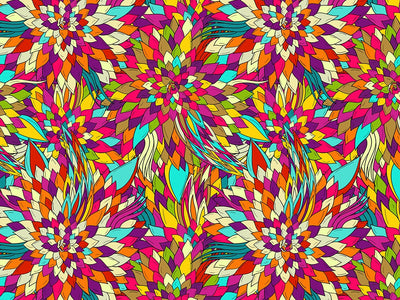Optimistic Pessimist Floral Vinyl Wrap Pattern~Rwraps Series 914 Digitally Printed Vinyl Wrap~0