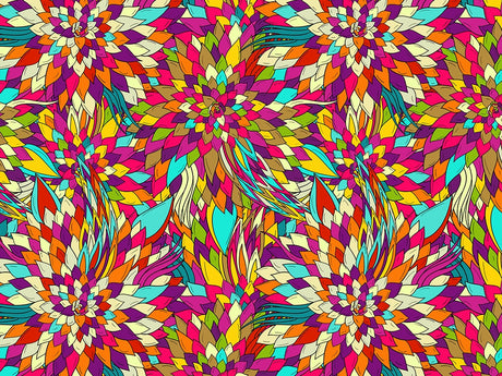 Optimistic Pessimist Floral Vinyl Wrap Pattern~Rwraps Series 914 Digitally Printed Vinyl Wrap~0