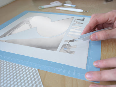 ORACAL 352 Matte Chrome Print Polyester Easy Weed Craft Vinyl