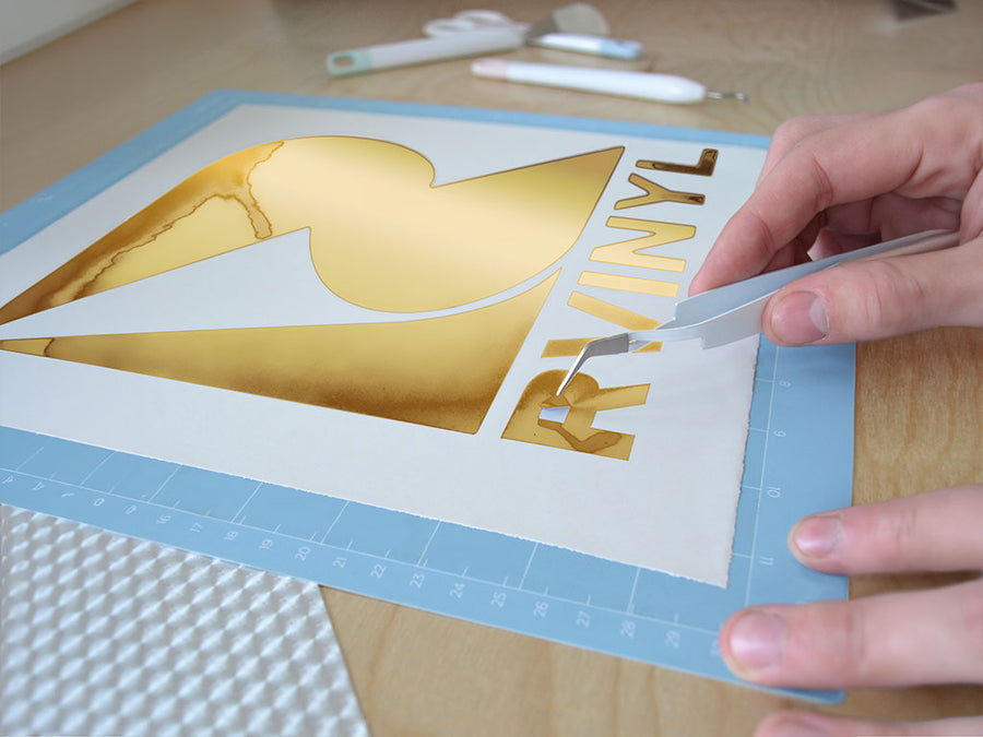 ORACAL 352 Gold Print Polyester Easy Weed Craft Vinyl