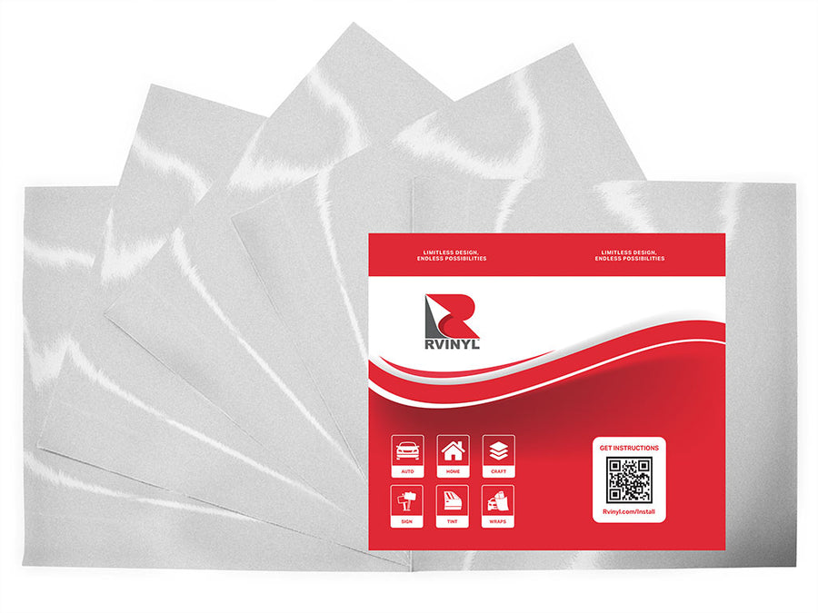 ORALITE 5600 White Reflective Craft Vinyl Sheet Pack