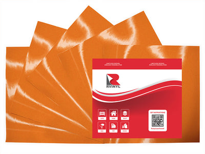 ORALITE 5600 Orange Reflective Craft Vinyl Sheet Pack