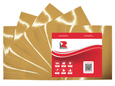 ORALITE 5600 Gold Reflective Craft Vinyl Sheet Pack