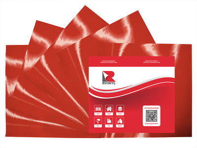 ORALITE 5600 Ruby Red Reflective Craft Vinyl Sheet Pack