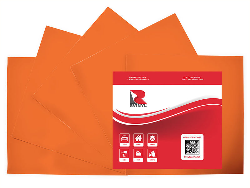ORACAL 631 Light Orange Craft Vinyl Sheet Pack