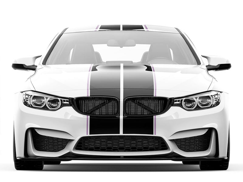 ORACAL 651 Lilac Pin Stripe With Racing Stripes