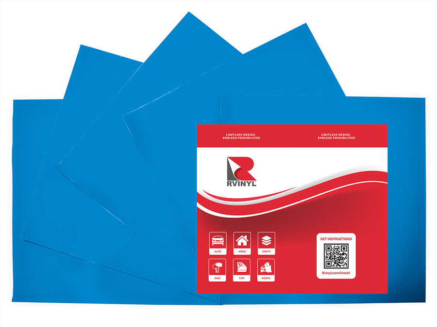 ORACAL 651 Light Blue Craft Vinyl Sheet Pack