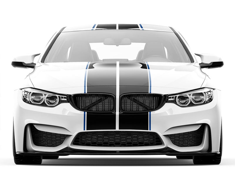ORACAL 651 Blue Pin Stripe With Racing Stripes