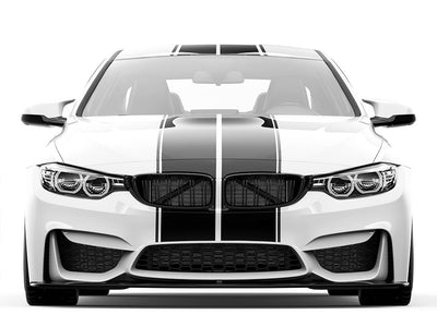 ORACAL 651 Matte Black Pin Stripe With Racing Stripes