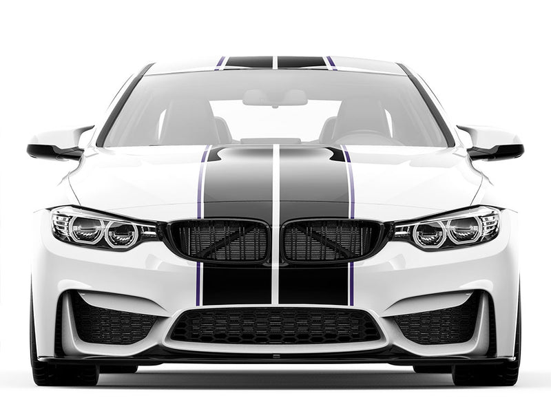 ORACAL 651 Purple Pin Stripe With Racing Stripes