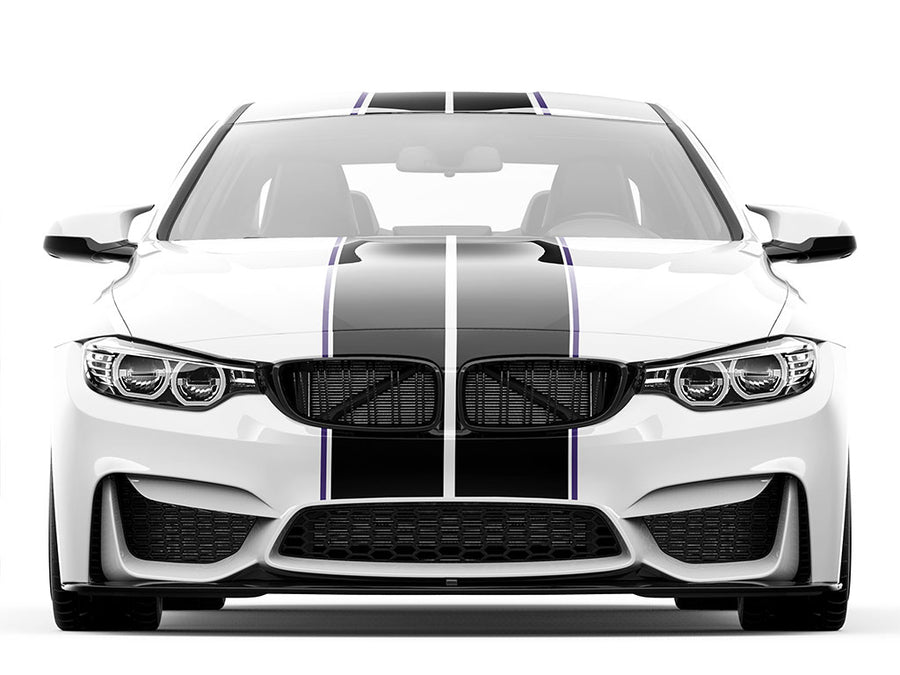 ORACAL 651 Purple Pin Stripe With Racing Stripes