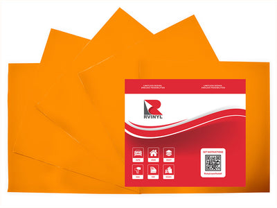 ORACAL 7510 Orange Fluorescent Craft Vinyl Sheet Pack