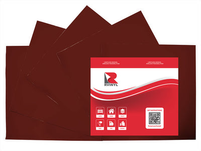 ORACAL 8300 Reddish Brown Transparent Craft Vinyl Sheet Pack