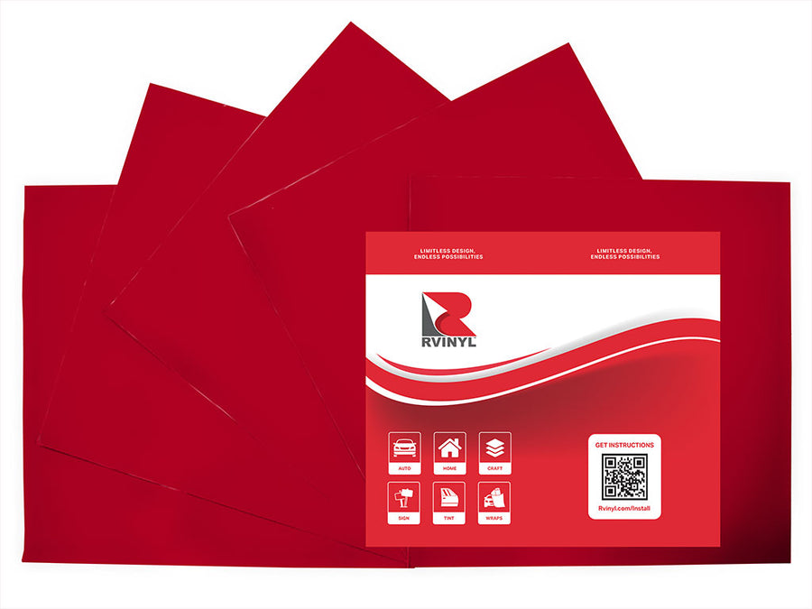 ORACAL 8500 Cherry Red Translucent Craft Vinyl Sheet Pack