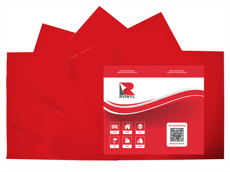 ORACAL 8800 Crimson Translucent Craft Vinyl Sheet Pack