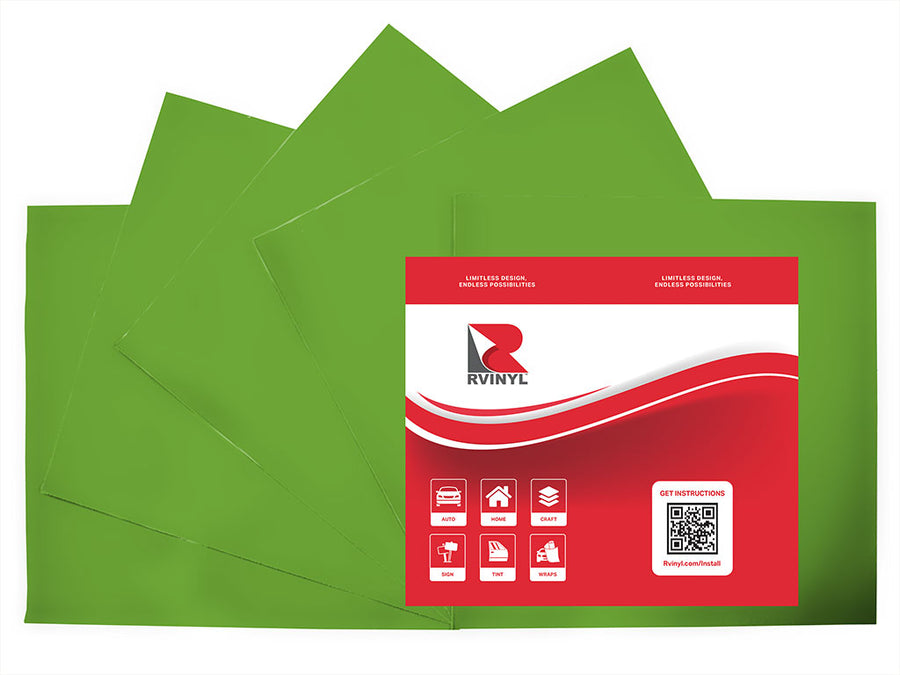 ORACAL 8800 Lime Tree Green Translucent Craft Vinyl Sheet Pack