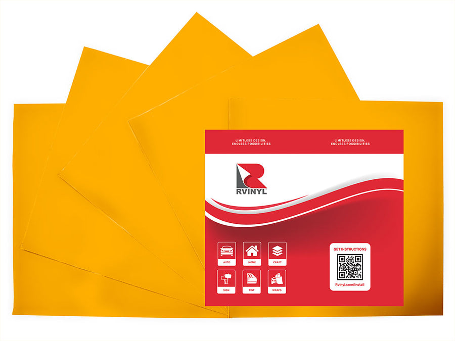 ORACAL 8800 Yolk Yellow Translucent Craft Vinyl Sheet Pack