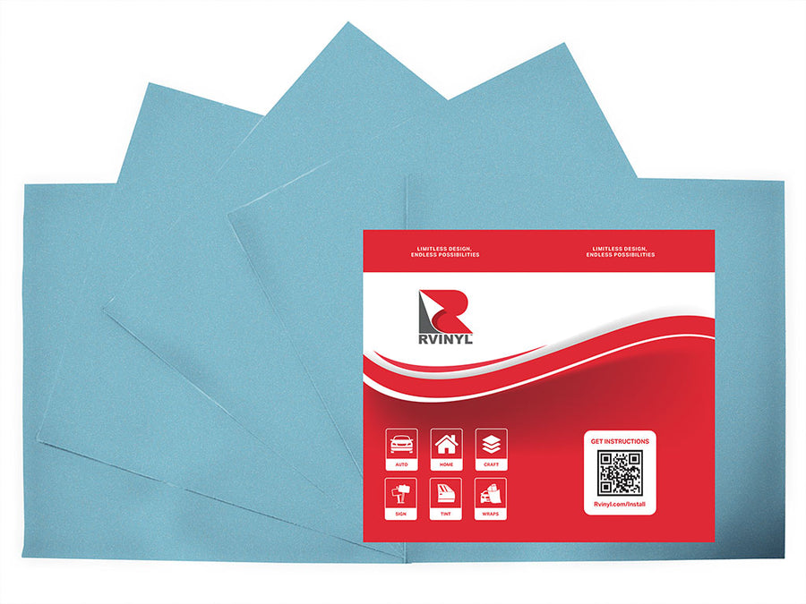 ORACAL 8810 Ice Blue Frosted Craft Vinyl Sheet Pack